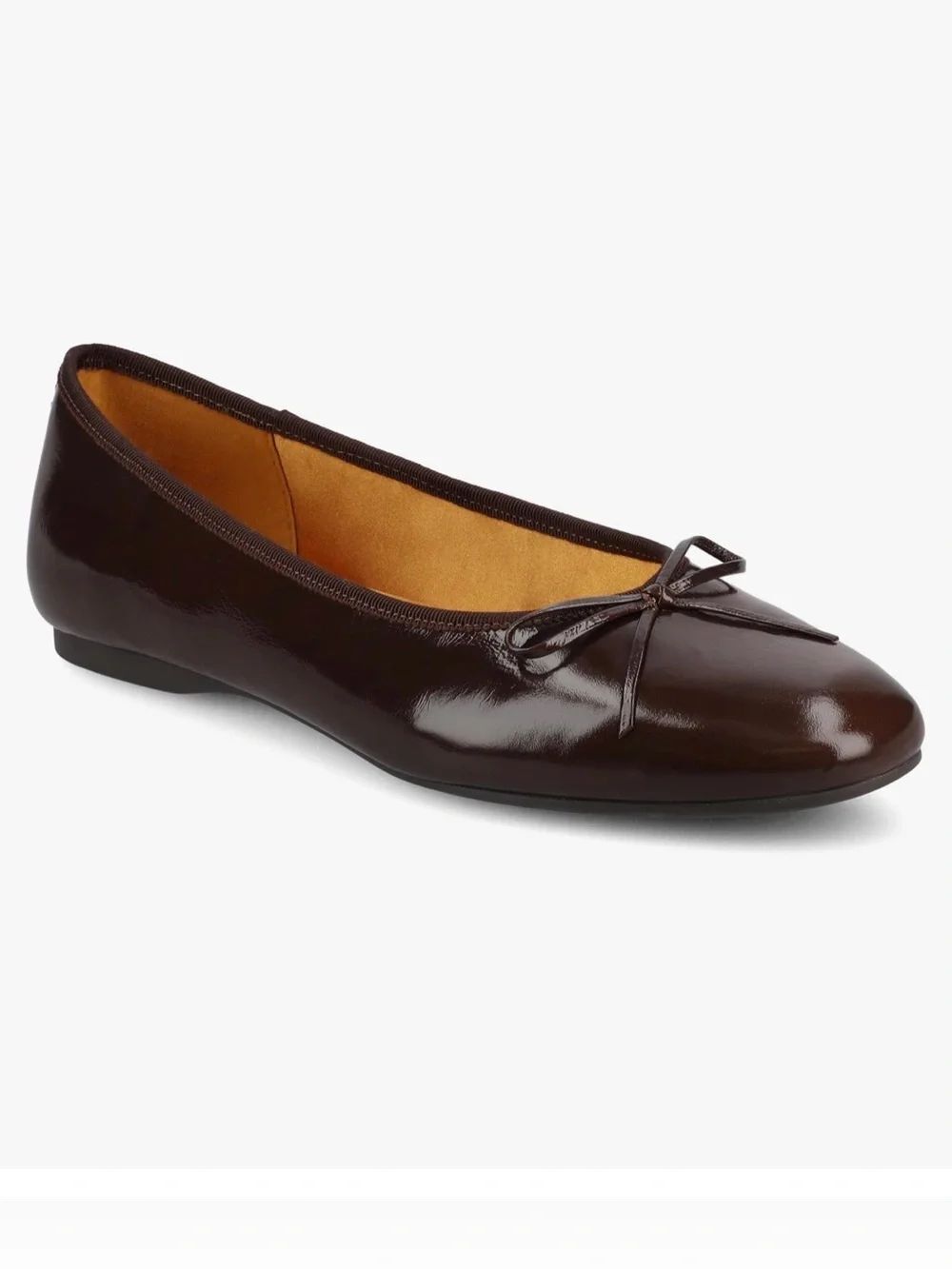 Birdies Songbird Patent leather Ballet Flat in Dark Brown New